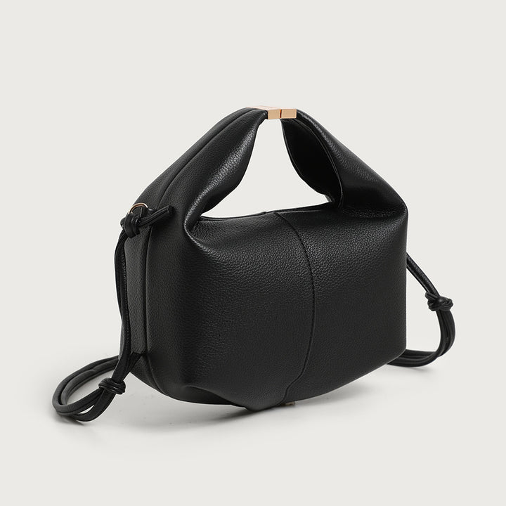 Textured Leather Crossbody Handbag
