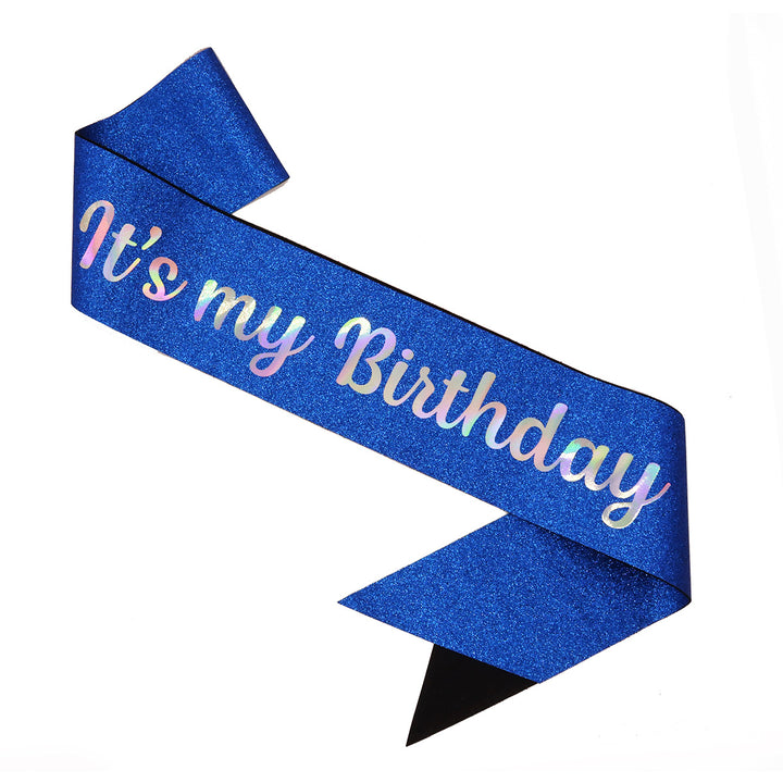 Ladies Festive Birthday Band with Glitter Design Stornfield