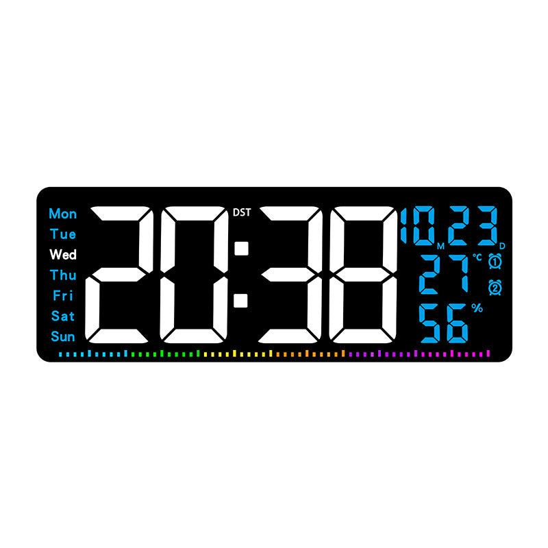 Digital alarm clock with large LED display and weather data Stornfield