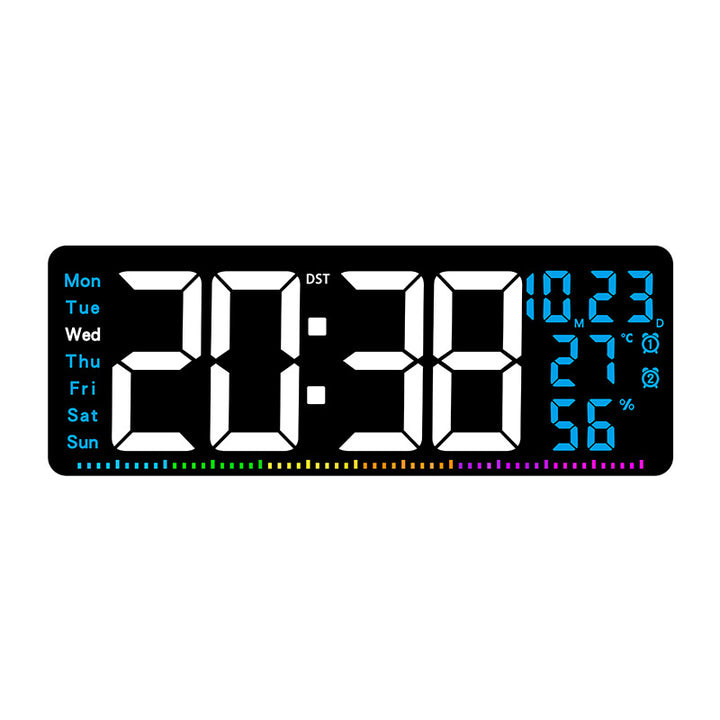 Digital alarm clock with large LED display and weather data Stornfield