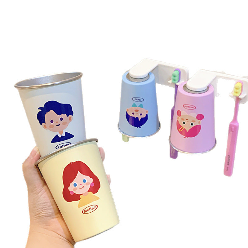 Wall-mounted toothbrush holder with playful design Stornfield