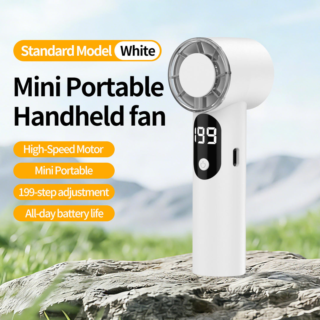Unisex High-Performance Rechargeable Handheld Fan Stornfield