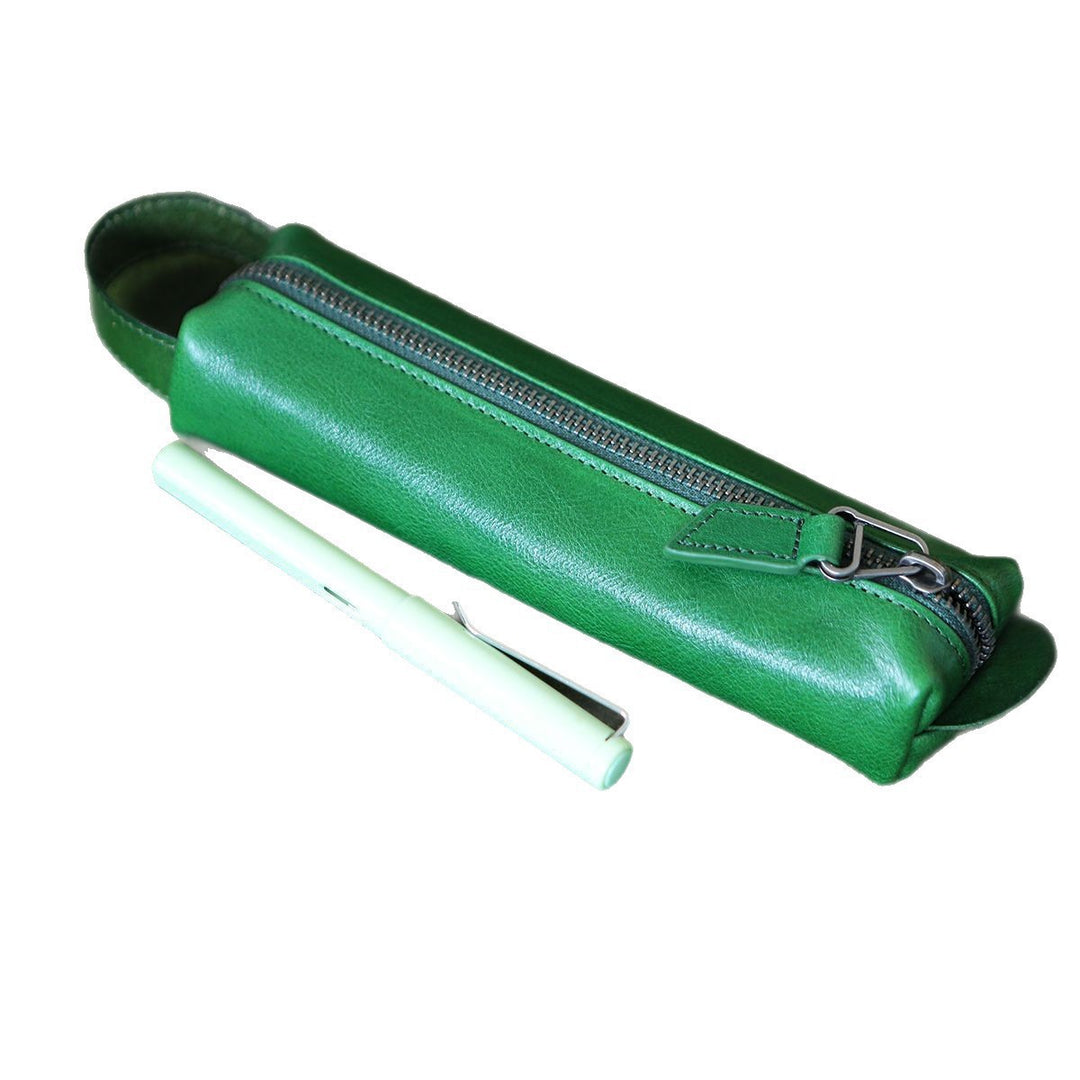 Premium Leather Zippered Pencil Case