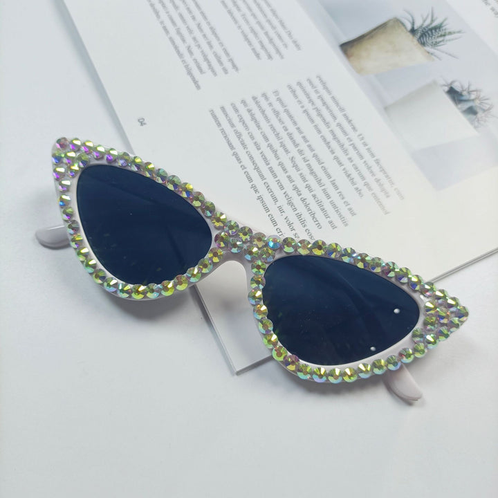 Women's Cat-Eye Sunglasses with Sparkling Crystal Trimming Stornfield