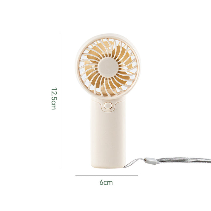 Women's portable mini fan with ergonomic handle and USB charging function Stornfield