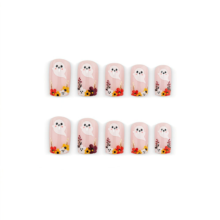 Artificial nails with playful spirit design Stornfield