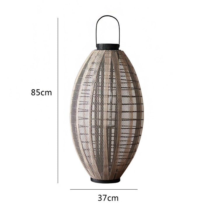 Elegant lantern with metal grid Stornfield