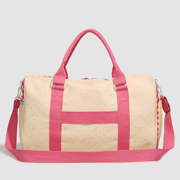Playful Patterned Carryall Duffle Bag Stornfield