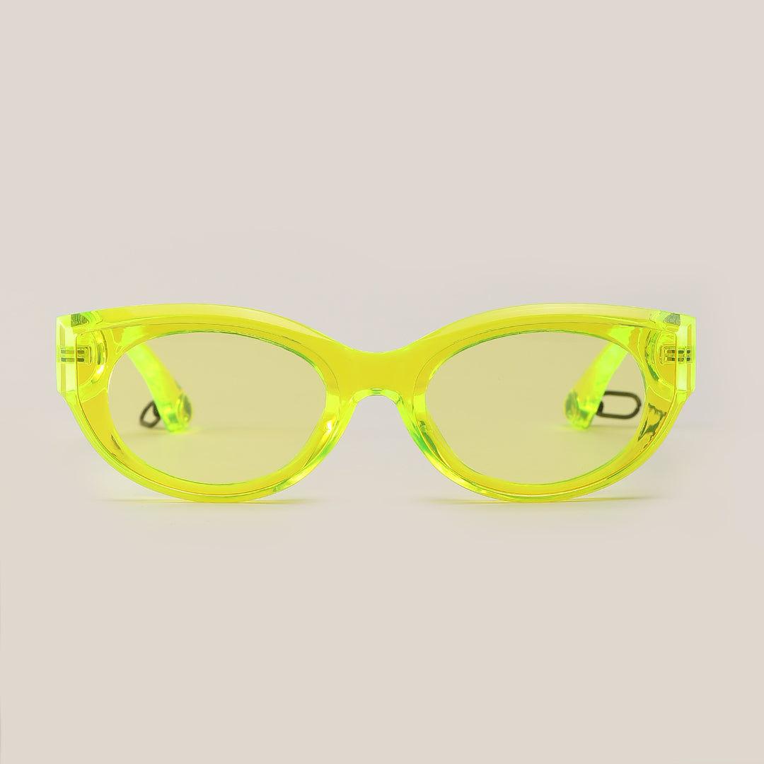 Women's fashionable sunglasses with transparent frame and UV protection Stornfield