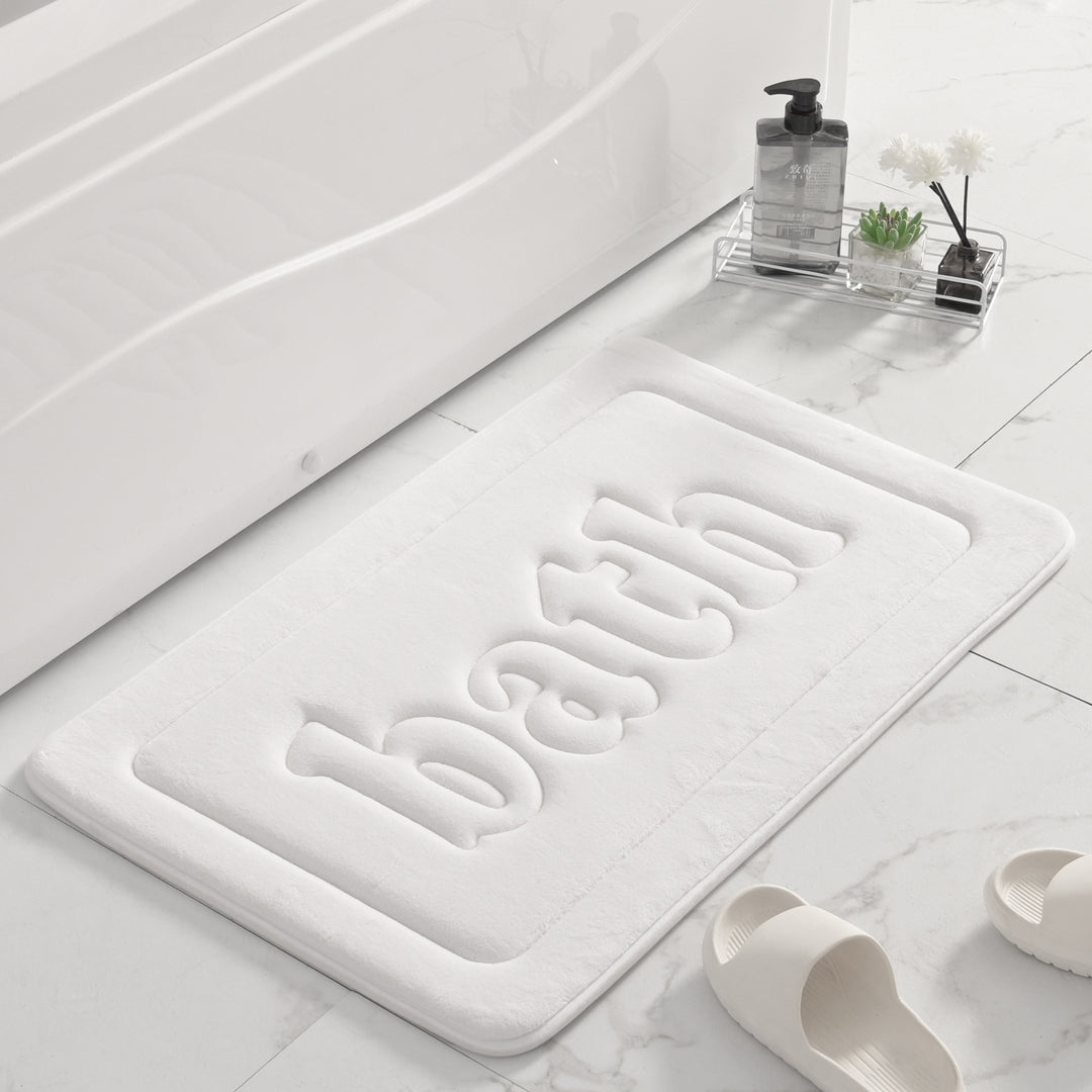Plush Textured Bath Mat