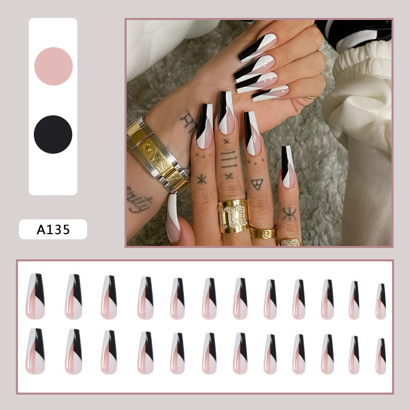 Fake nail set with modern geometric designs Stornfield