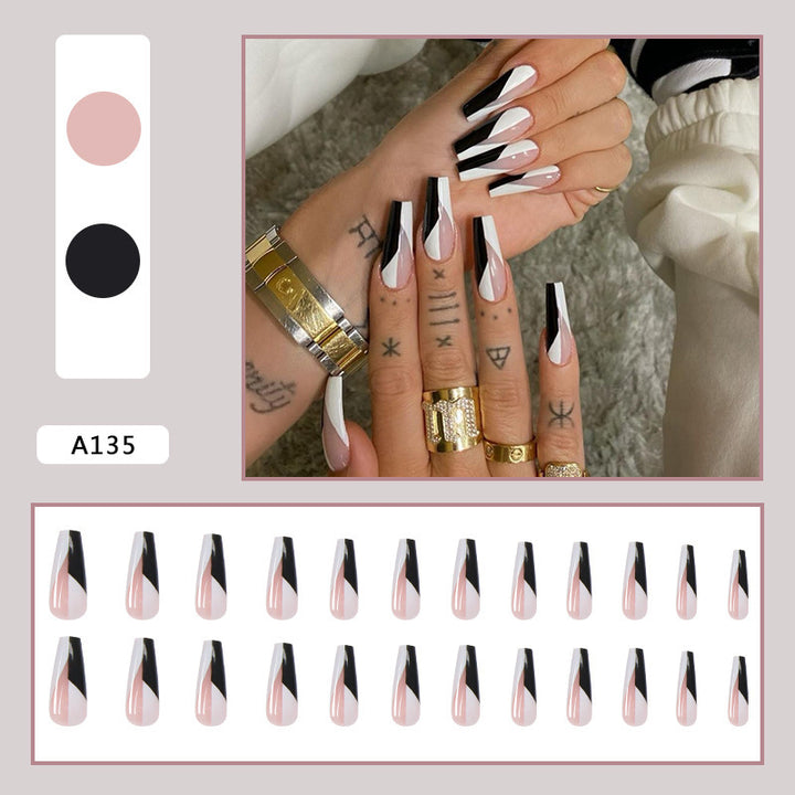 Fake nail set with modern geometric designs Stornfield