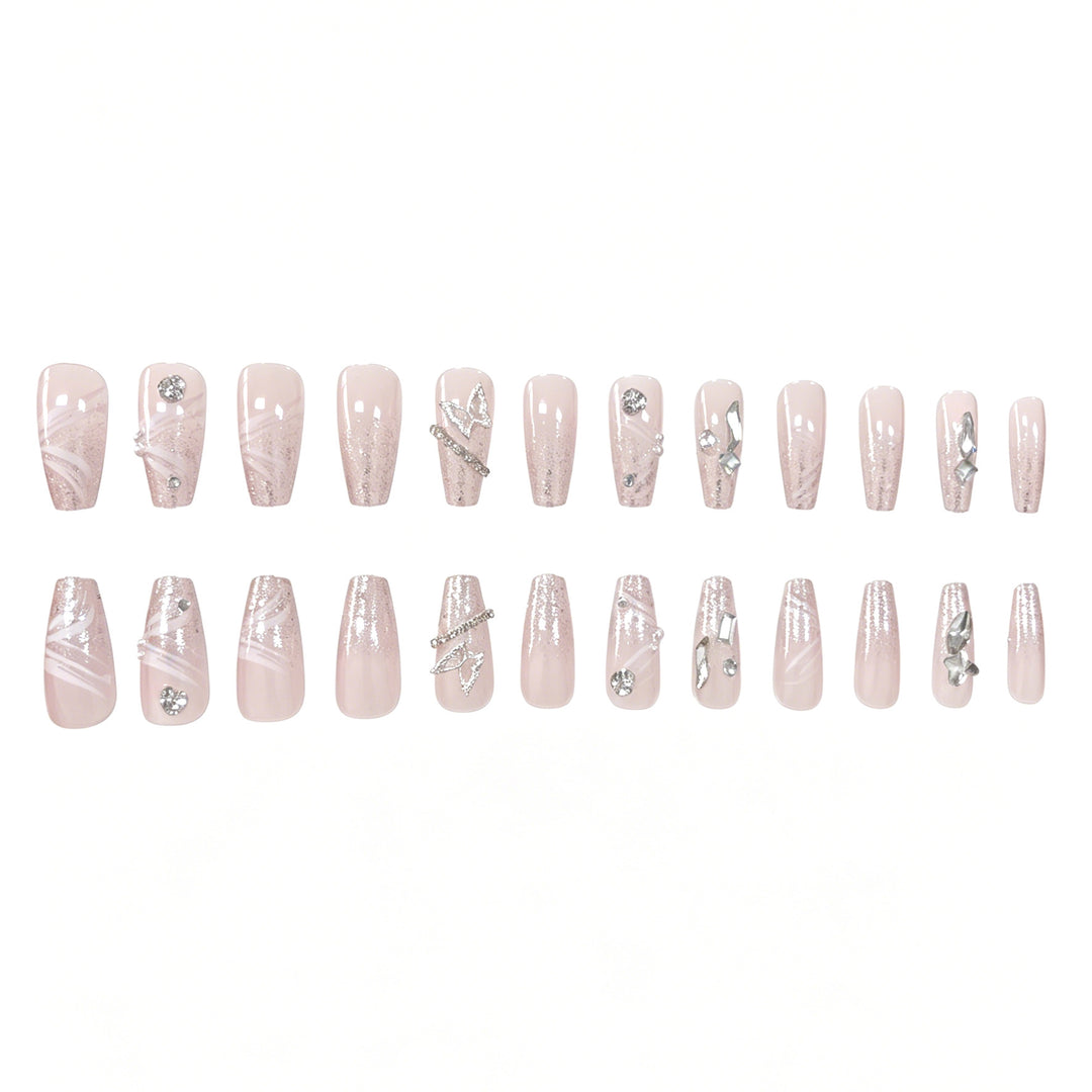 Glamorous 3D Crystal Nail Enhancements Stornfield