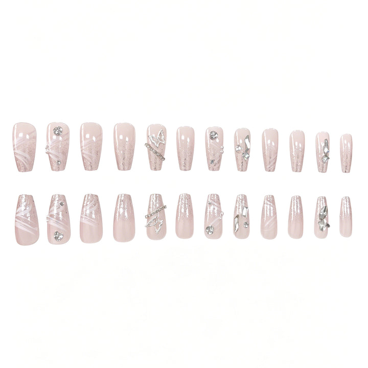 Glamorous 3D Crystal Nail Enhancements Stornfield