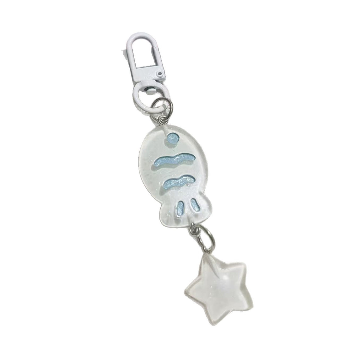 Playful keychain with fish and star motif Stornfield