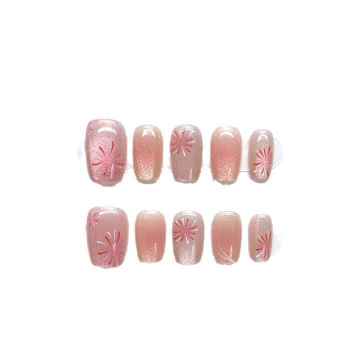 Premium Floral Press-On Nail Collection Stornfield