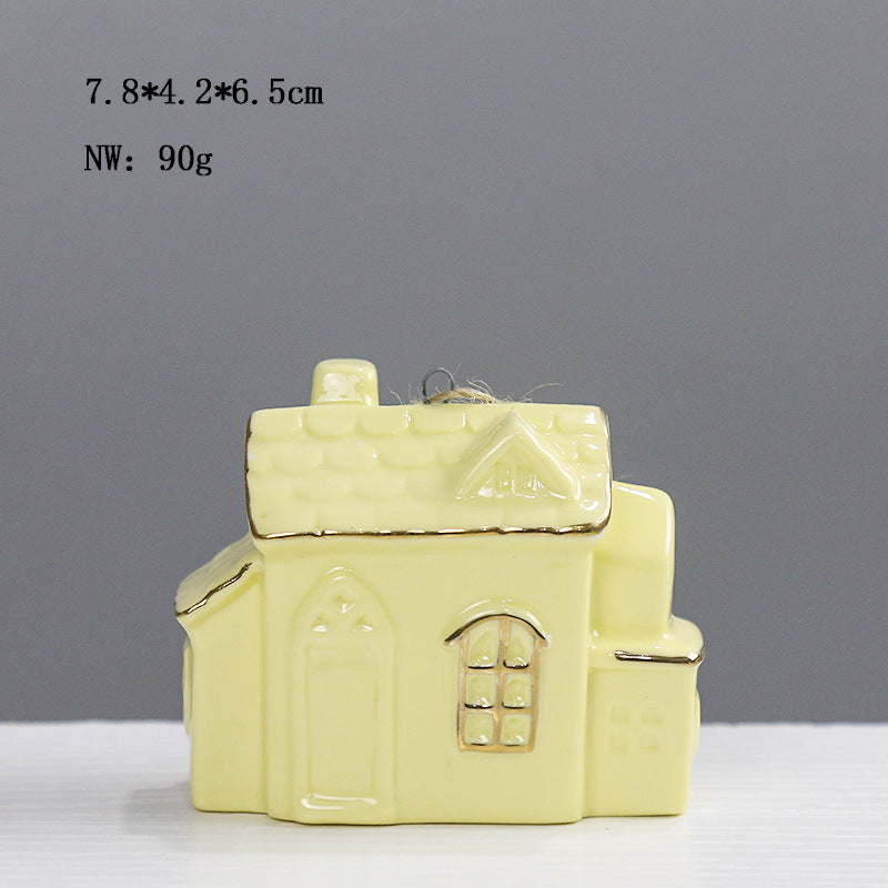 Ceramic House-Shaped Decorative Stornfeild