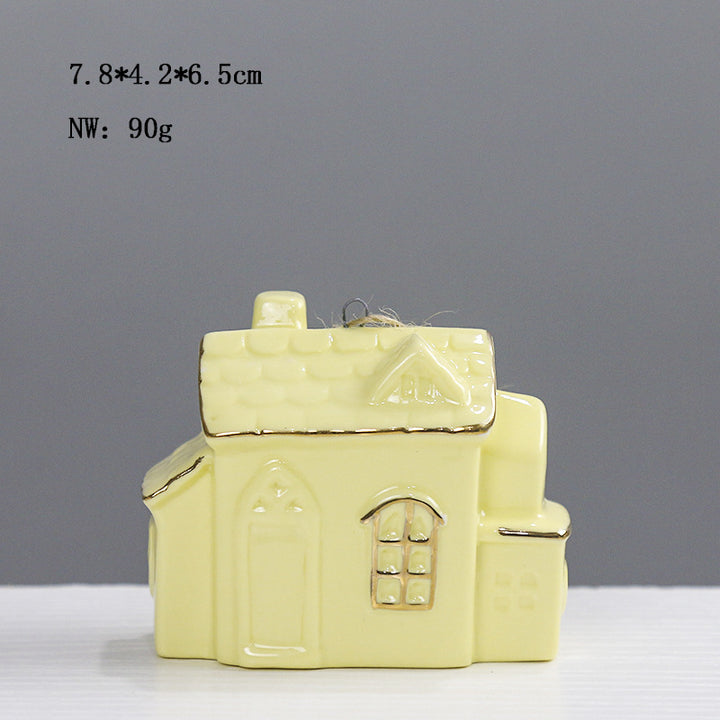 Ceramic House-Shaped Decorative Stornfeild
