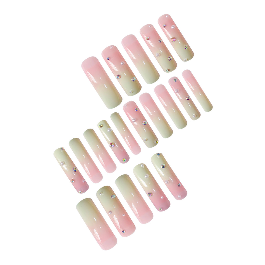 Artistic Long-Length Press-On Nail Art Stornfield