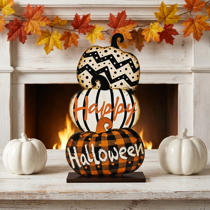 Halloween decoration figure with stacked pumpkins Stornfield