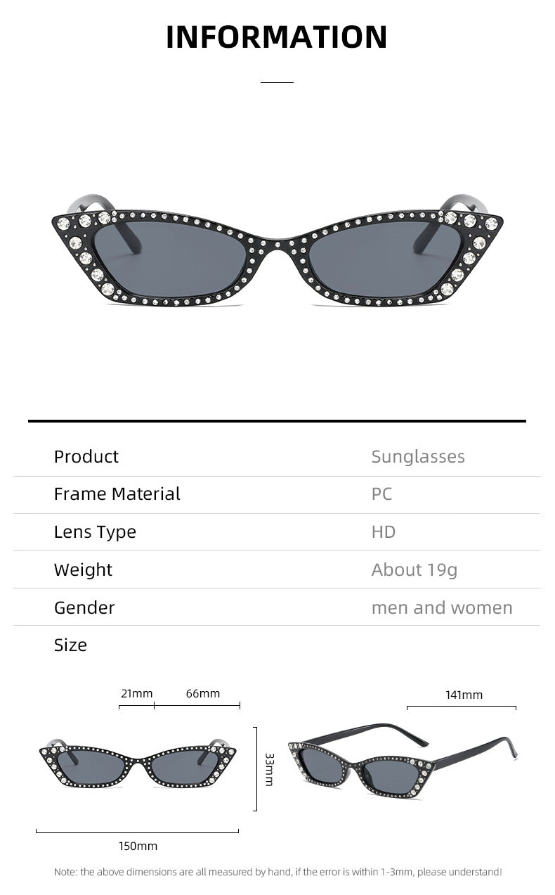 Women's extravagant Cat-Eye sunglasses with crystal embellishments Stornfield