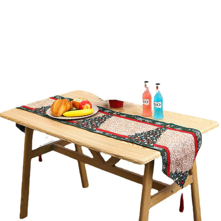 Festive table runner with reindeer motif Stornfield