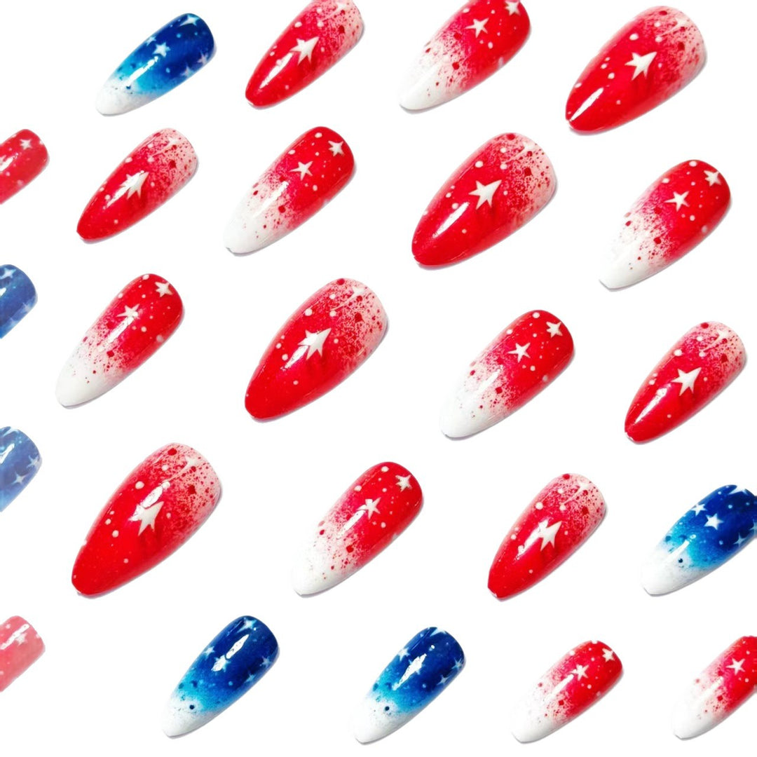 Artificial nails in creative star design Stornfield