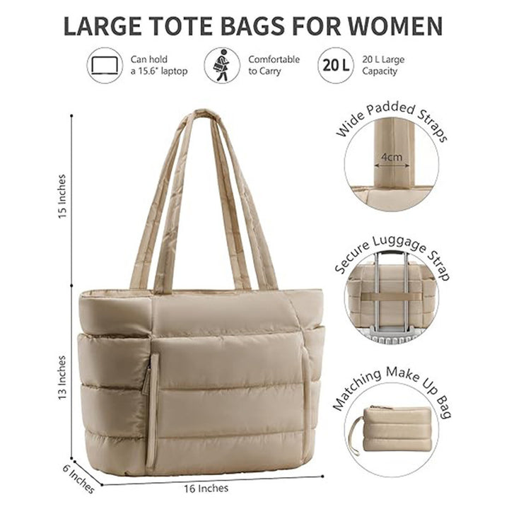 Fashionable everyday tote bag with multiple storage Stornfield