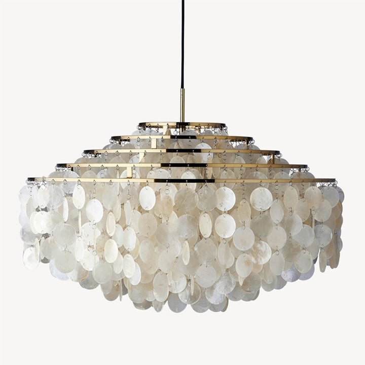 Shell-Inspired Pendant Chandelier