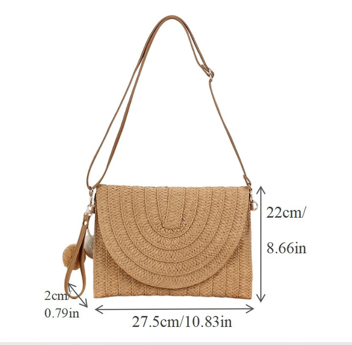 Handcrafted Shoulder Bag Made of Woven Material Stornfield