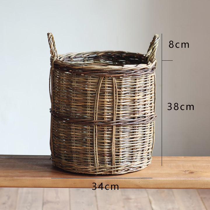Handcrafted storage basket made of willow Stornfield
