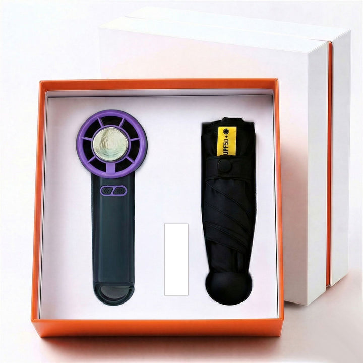Ladies Multifunctional Set of Portable Fan and Umbrella Stornfield
