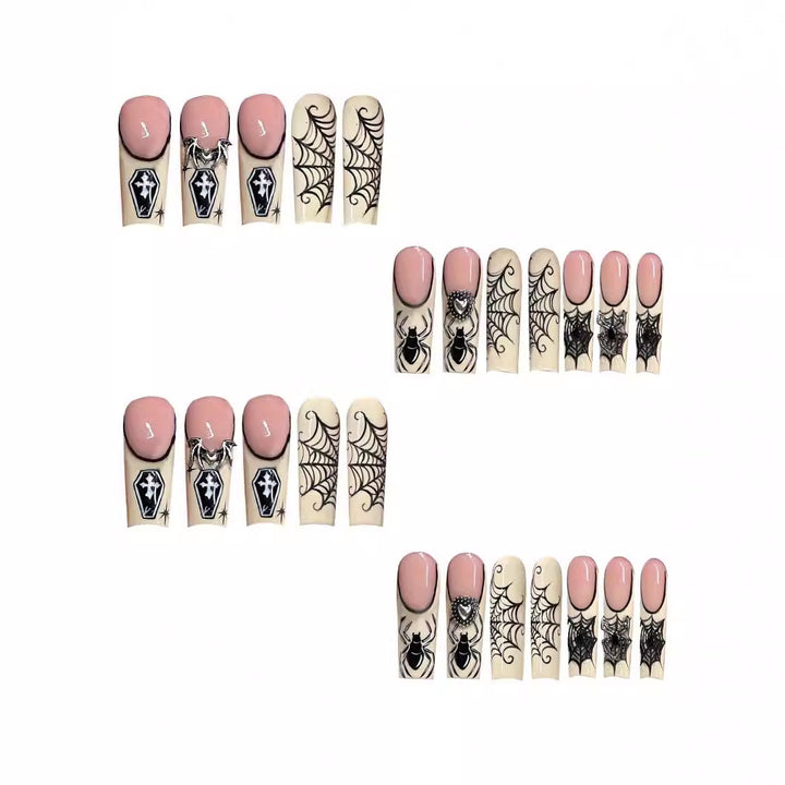 Halloween-Themed Acrylic Nail Set Stornfield