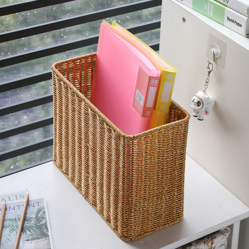 Unisex Rectangular Handwoven Storage Basket Stornfield