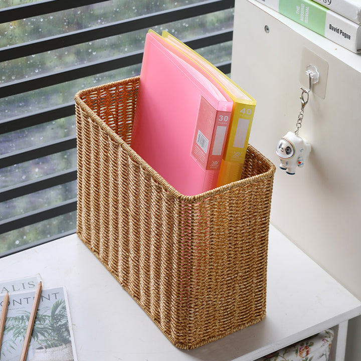 Unisex Rectangular Handwoven Storage Basket Stornfield