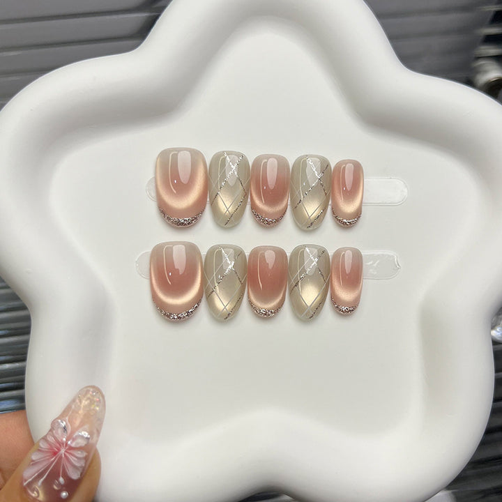 Elegant Press-On Nail Art Set