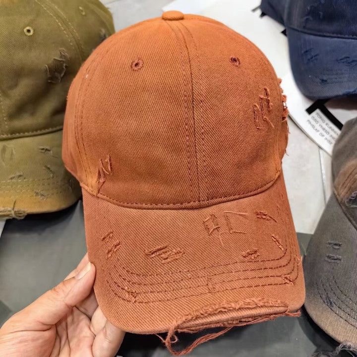 Men's Distressed Denim Baseball Cap Stornfield