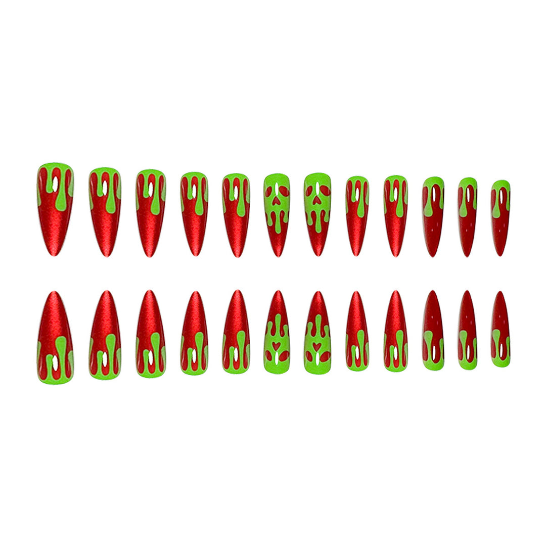 Edgy Vampire-Inspired Stiletto Nail Art Extensions Stornfield