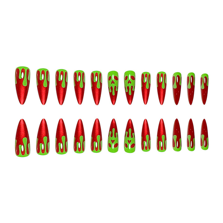 Edgy Vampire-Inspired Stiletto Nail Art Extensions Stornfield