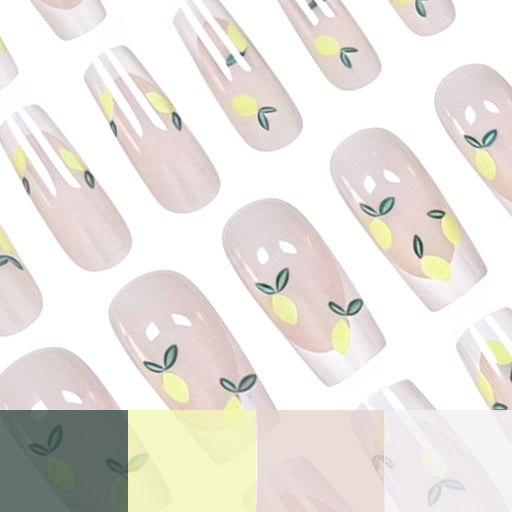 Artistic Lemon Design Press-On Nails Stornfield