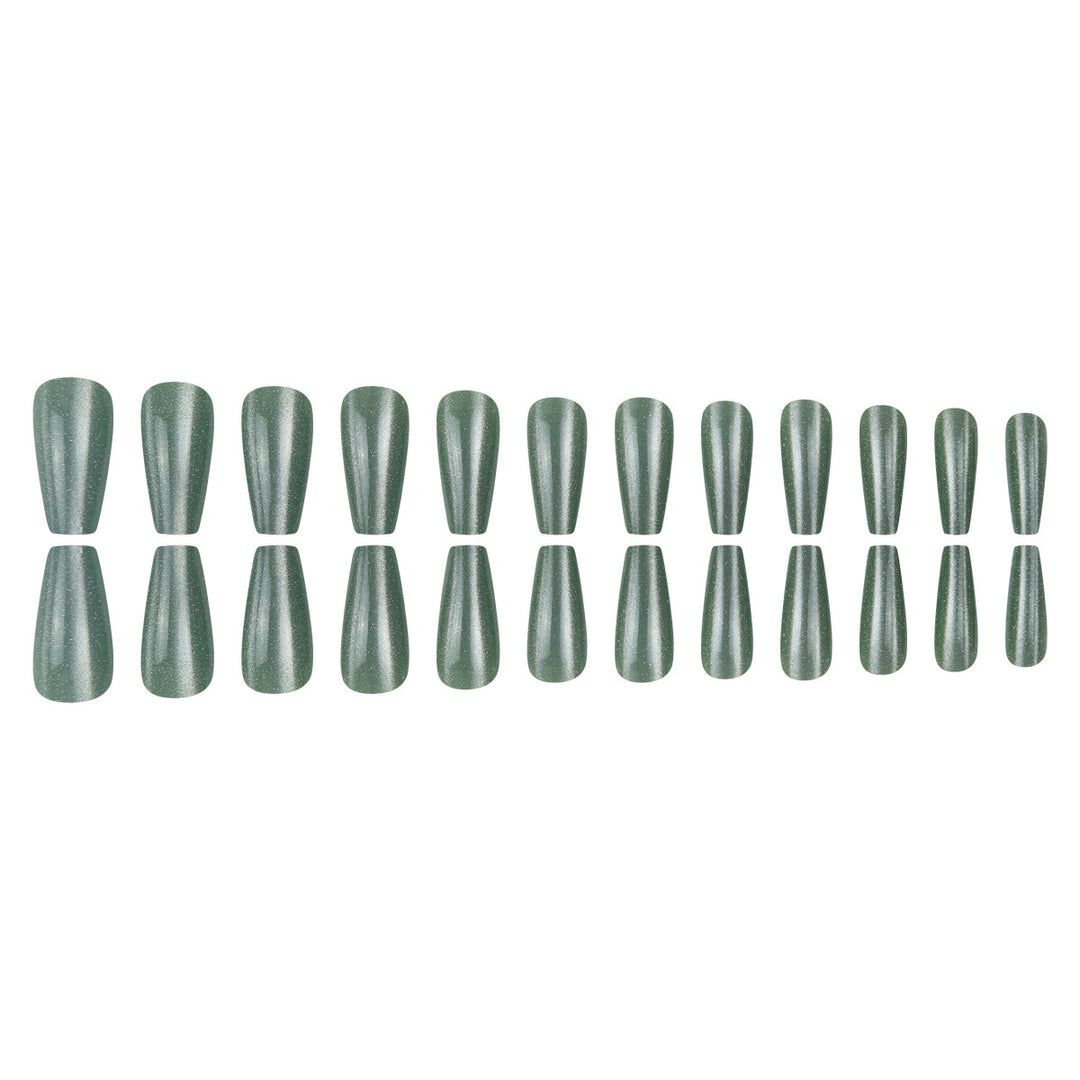 Sparkling Long Press-On Nails Stornfield