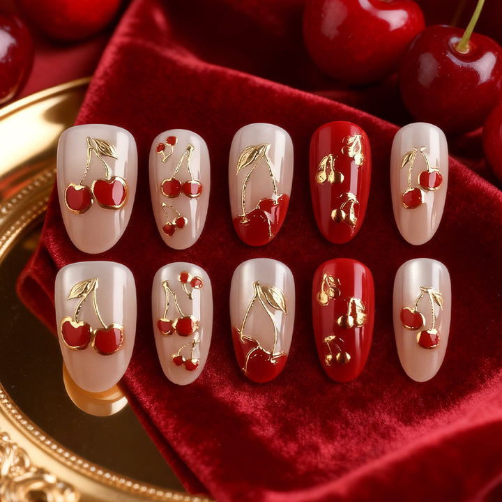 Artistic Cherry Blossom Press-On Nails Stornfield