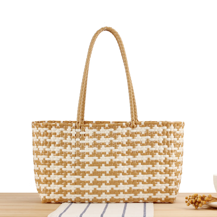 Braided Tote Bag with Stylish Patterns Stornfield