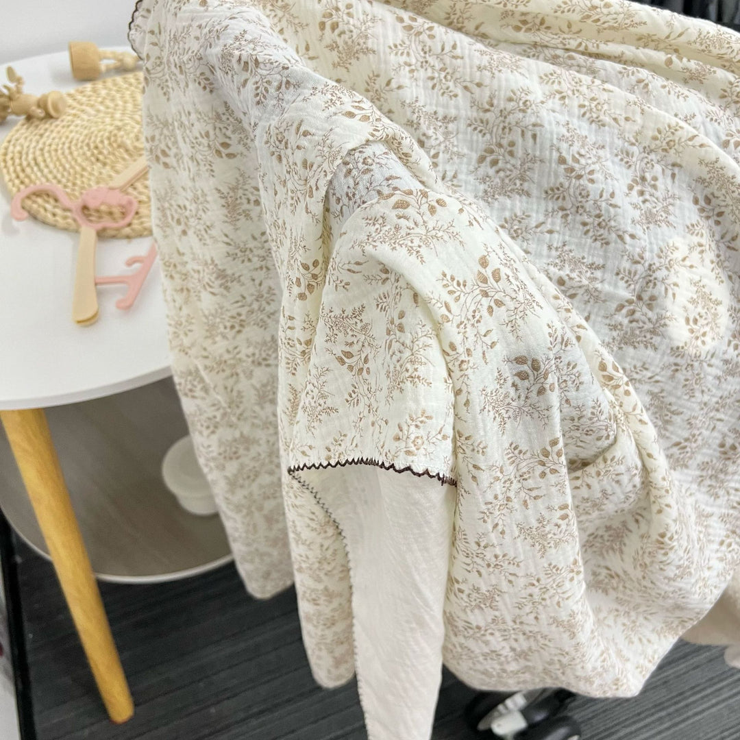 Quilted Muslin Baby Stroller Blanket