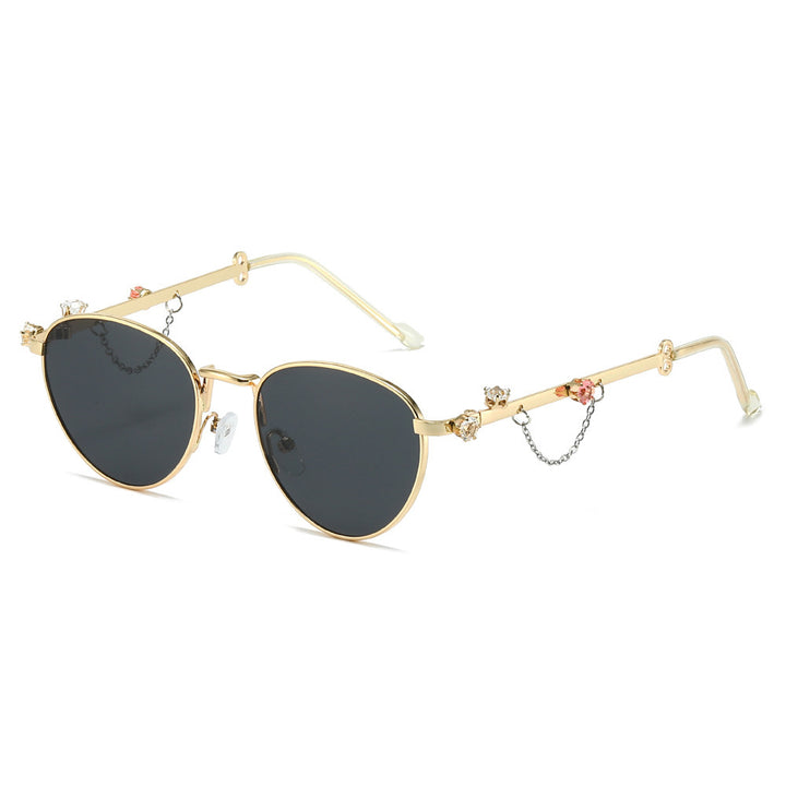 Decorative Rhinestone Cat-Eye Sunglasses Stornfield