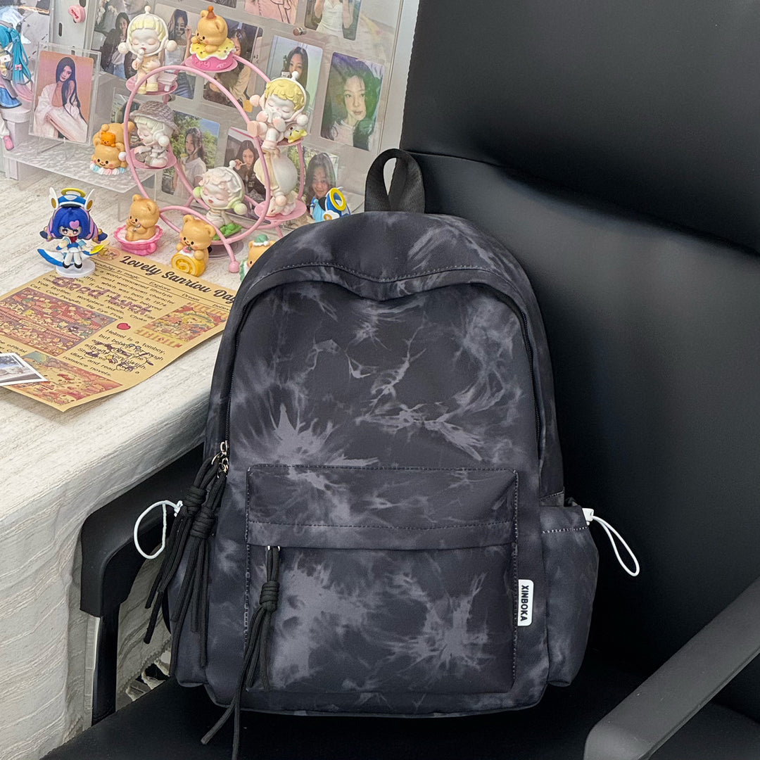 Trendy Tie-Dye Patterned Backpack Stornfield