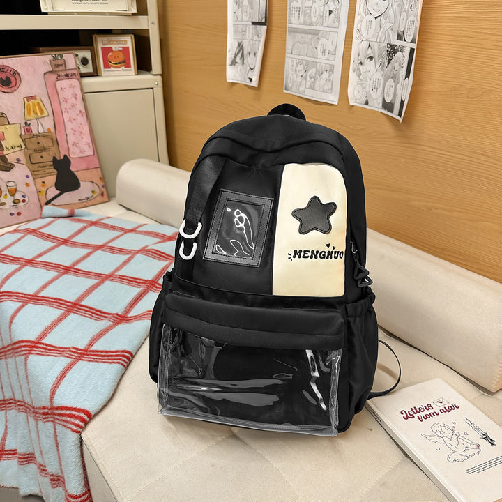 Cozy Plush Star-Embellished Backpack Stornfield