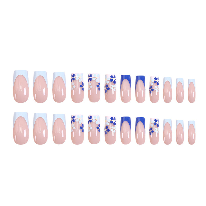 Artistic nail design with floral accents Stornfield