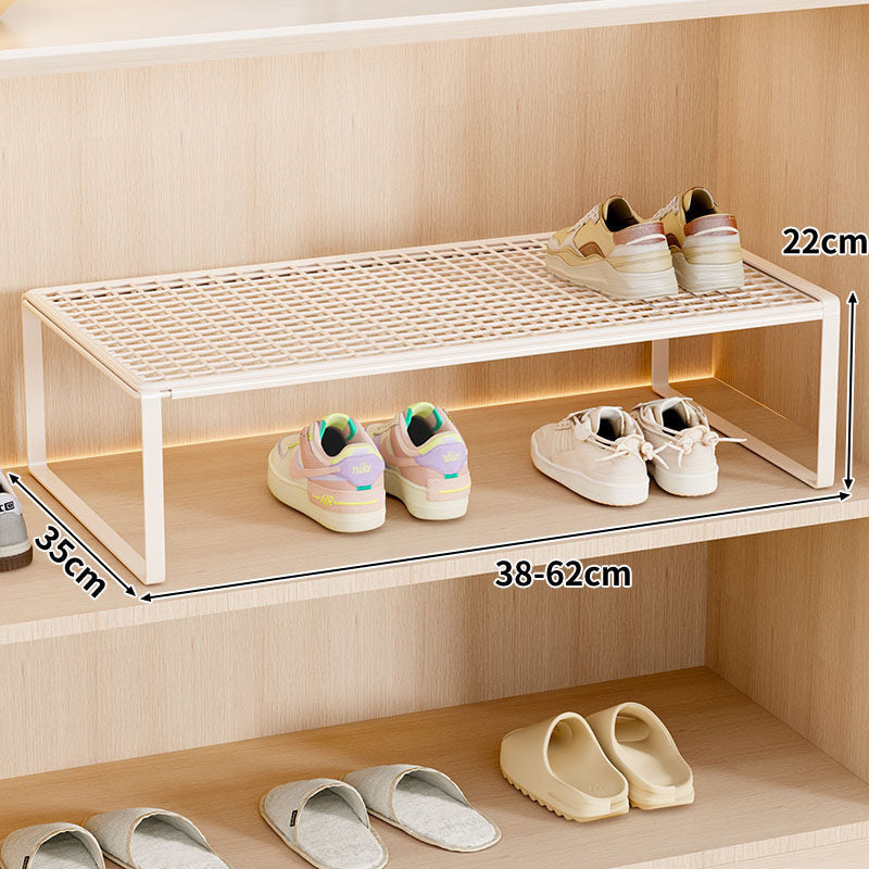 Adjustable Expandable Metal Shoe Shelf Organizer