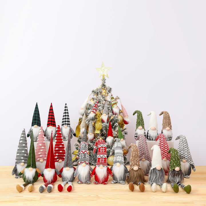 Decorative Christmas gnome with knitted hat Stornfield